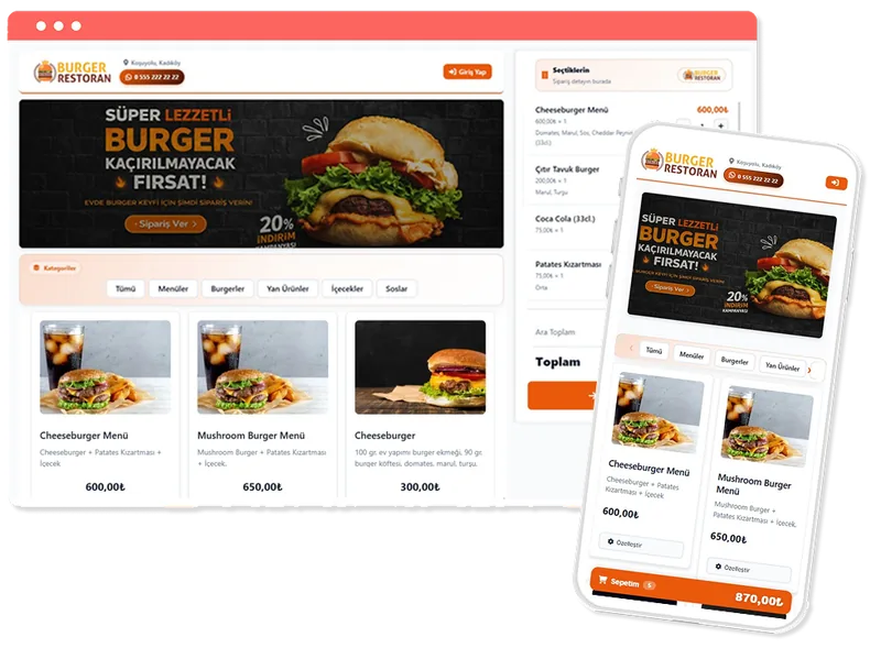 Online Yemek Sipariş Sistemi