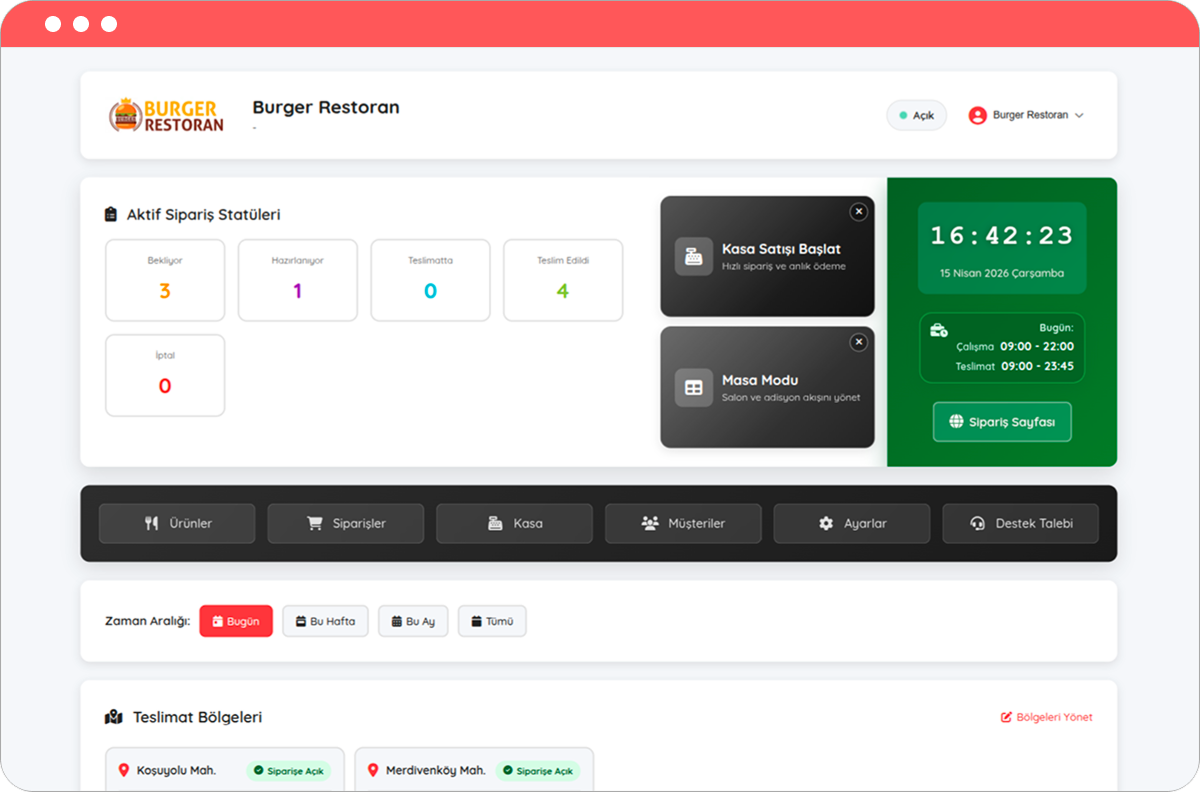 Admin panel