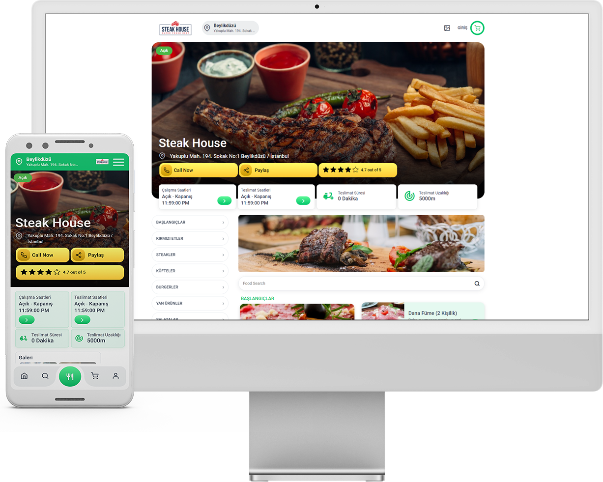 Custom ordering page preview